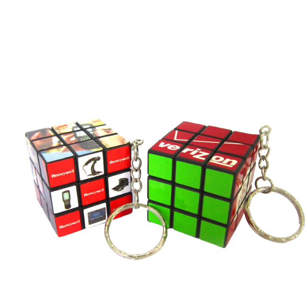 Customised Rubik Cube Keychain - Innovaid