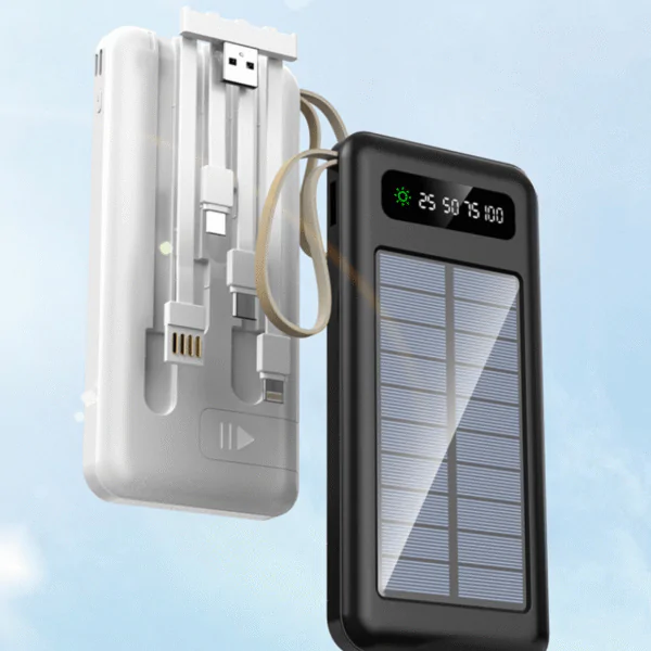 Solar Power Bank With Phone Stand Function