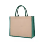 Green Handle Jute Bag (Fixed Sizes)