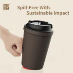 Artiart Coffee Grounds 340ml Suction Café Cup/Mug