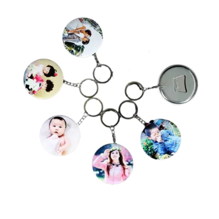 Customised Button Keychain Bottle Opener