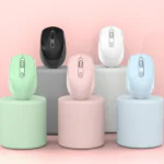 Ambidextrous wireless mouse Singapore with company logo