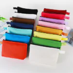 Customised Colored Canvas Zipper Pouch