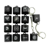 LED Keycap Clicker Fidget Keychain