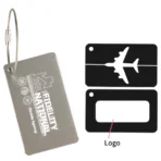 Rectangular Aluminium Luggage Tag 02