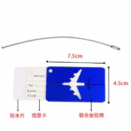 Rectangular Aluminium Luggage Tag 03