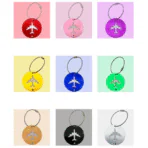Round Aluminium Luggage Tag 05