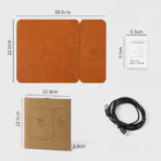 Slate Charging PU Deskpad 06