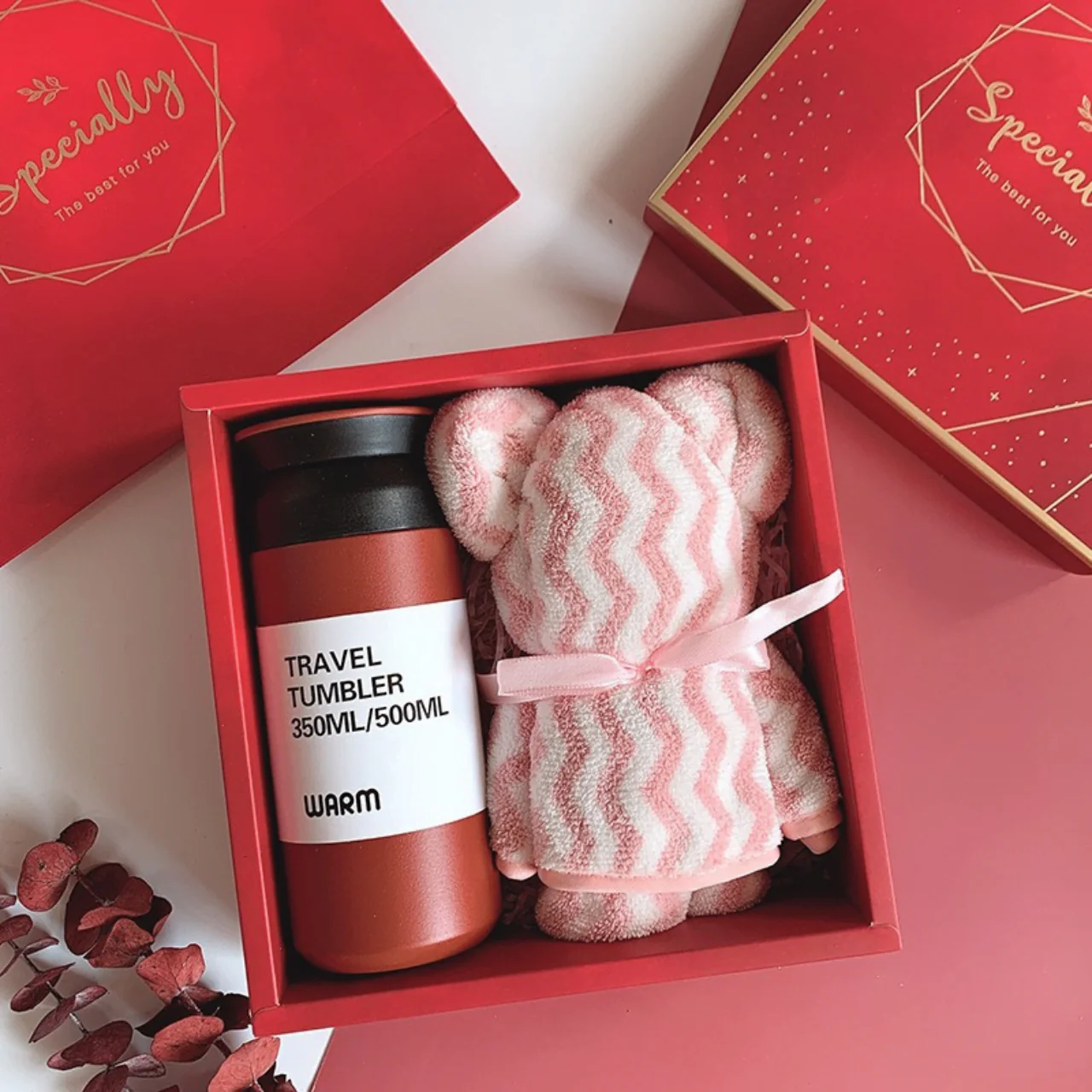 Tumbler & Towel Gift Set