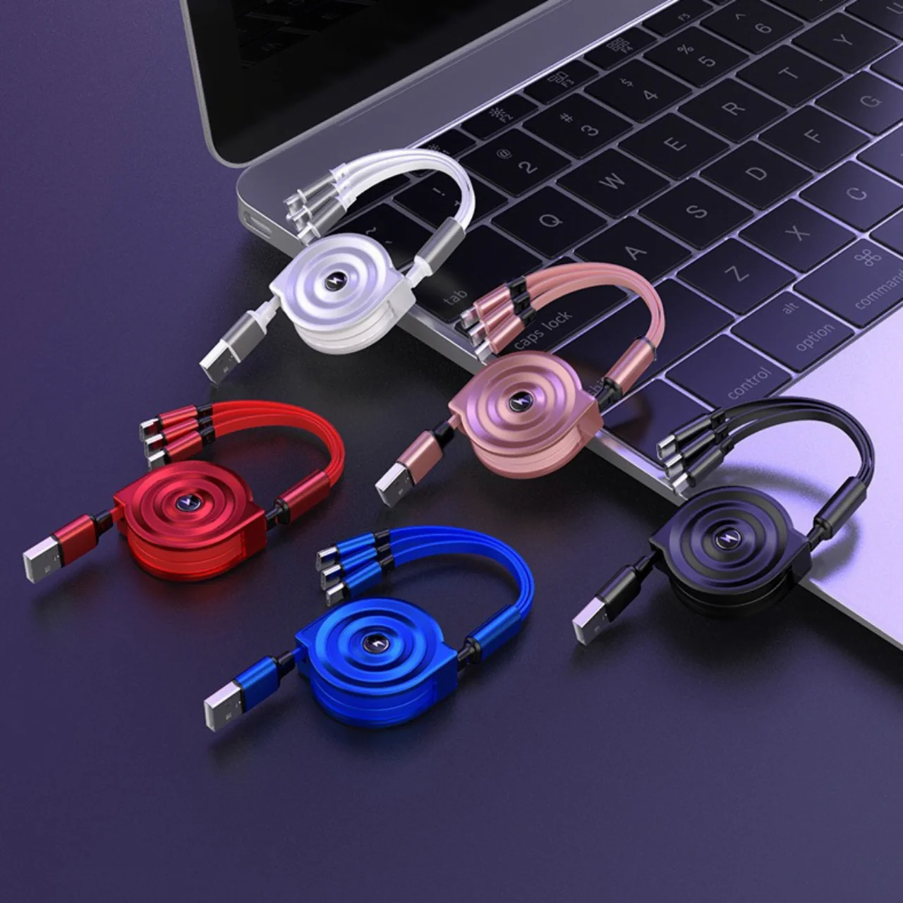 Fast Charging Retractable USB Cable
