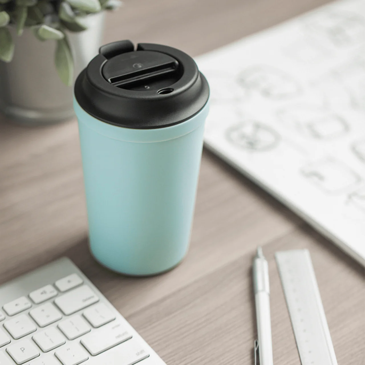 Artiart Café 340ml Suction Cup